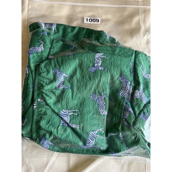 NWT Michelle McDowell Dress Women's Green Zebra Animal Print Size Medium - Picture 8 of 9